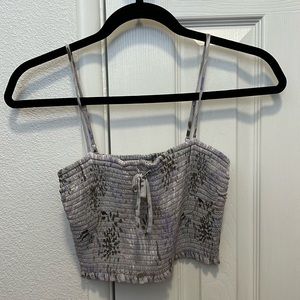 Aritzia Small Floral Crop Top